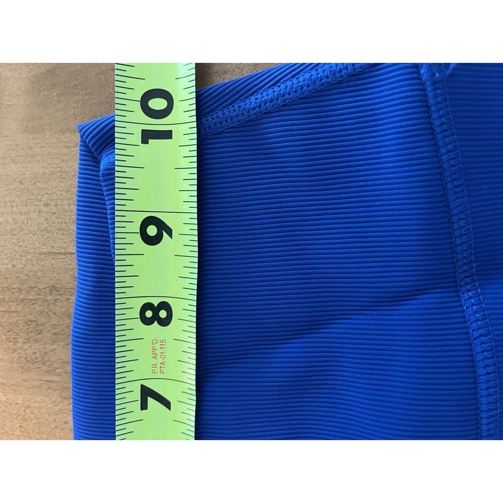 Wilo the Label Women's Ribbed 7/8 Leggings Cobalt Blue Red Size S Small Run Yoga - Picture 6 of 9